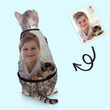 Load image into Gallery viewer, Personalized Photo Pet Tank Top Custom Pet Cloth Shirt Vest For Cat
