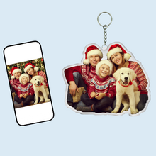 Load image into Gallery viewer, Personalized Mini Pillow Keychain - Custom Photo Stuffed Pendant
