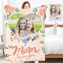 Load image into Gallery viewer, Custom Photo Blankets for Mother&#39;s Day Best Mom&#39;s Gift
