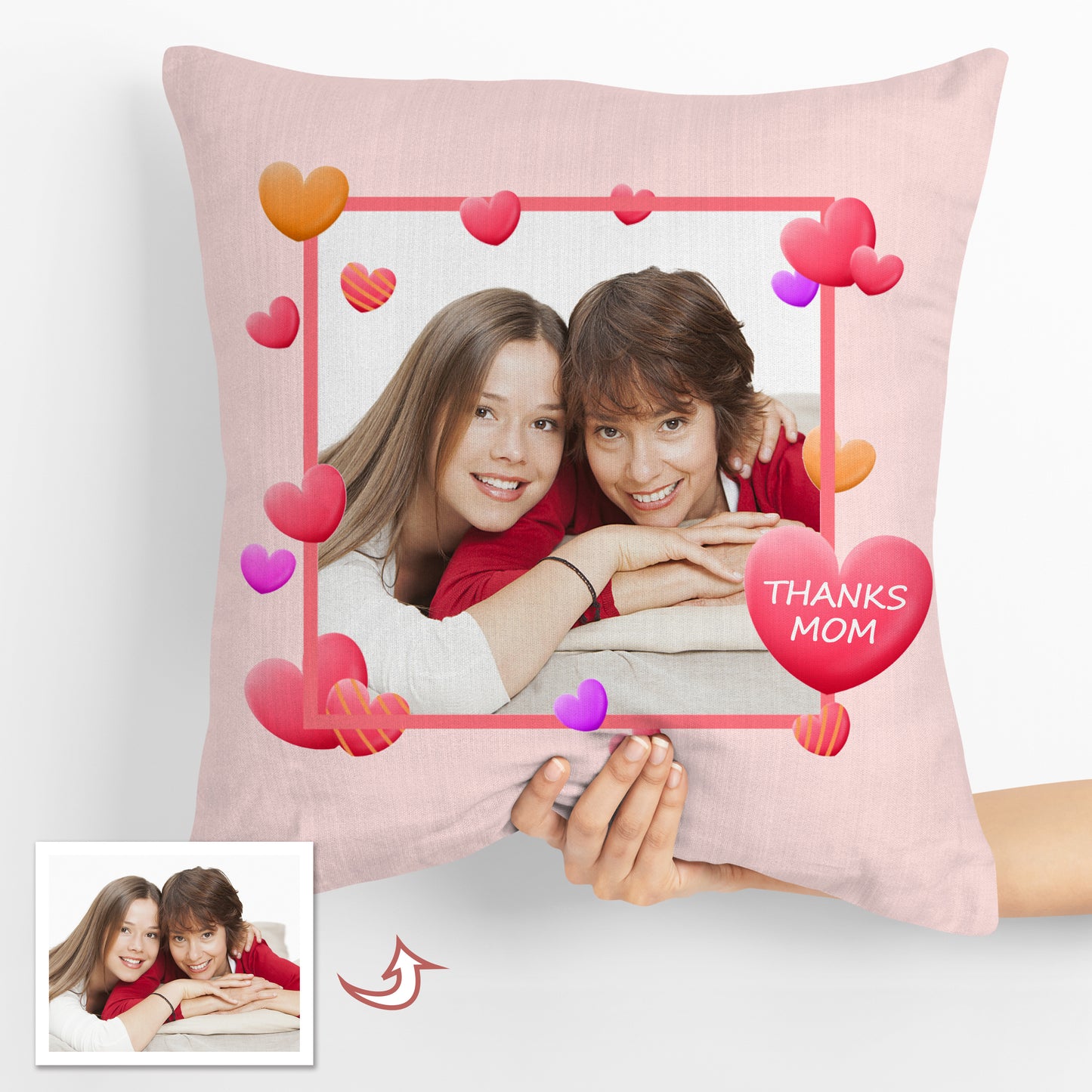 Personalized Photo Throw Pillows for Mom - Best Custom Mother’s Day Gift