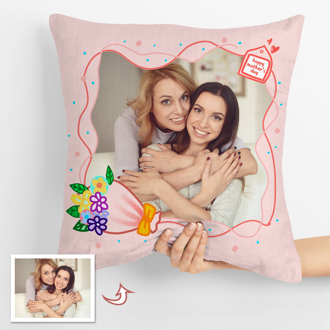 Photo Custom Throw Pillows for Mom Best Mother's Day Gift