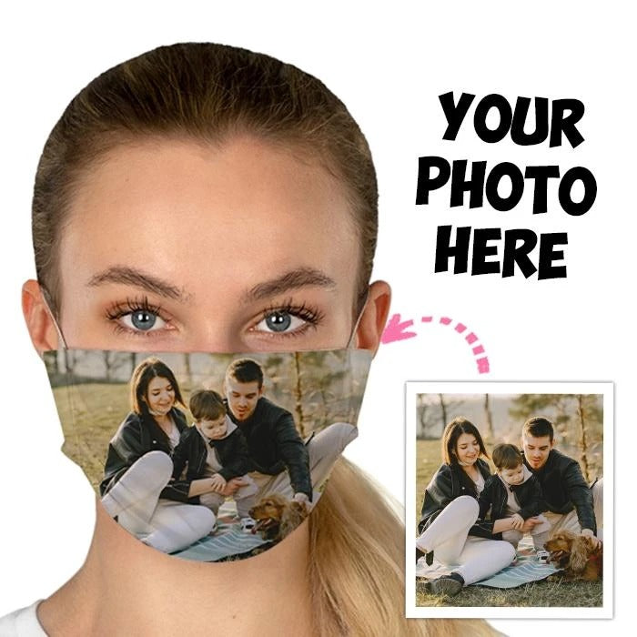 Custom Photo Face Coverings Personalized Face Mask, Print Your own Picture On Your Face Cover