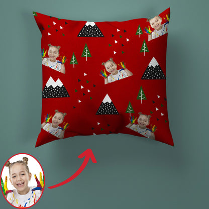 Christmas Personalized Pillow With Photo Custom Throw Pillows Christmas Gift