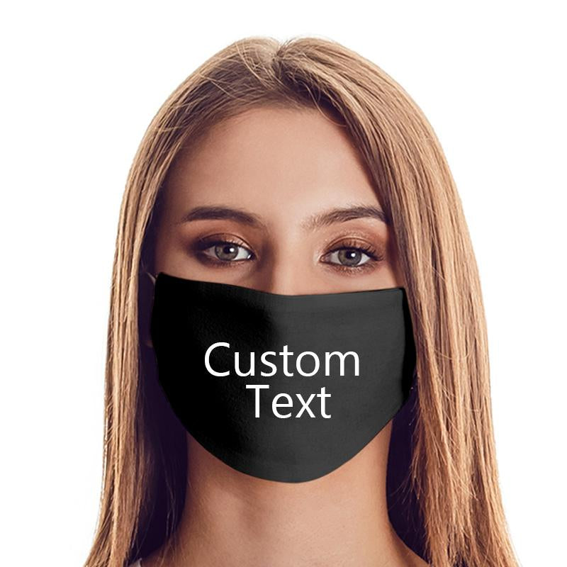 Custom Text Face Cover Personalized Mask, create your own unique mask