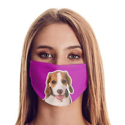 Custom Photo Face Coverings Personalized Face Mask,Print Your Pet Head Picture On Your Face Cover