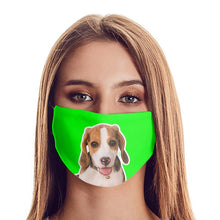 Load image into Gallery viewer, Custom Photo Face Coverings Personalized Face Mask,Print Your Pet Head Picture On Your Face Cover
