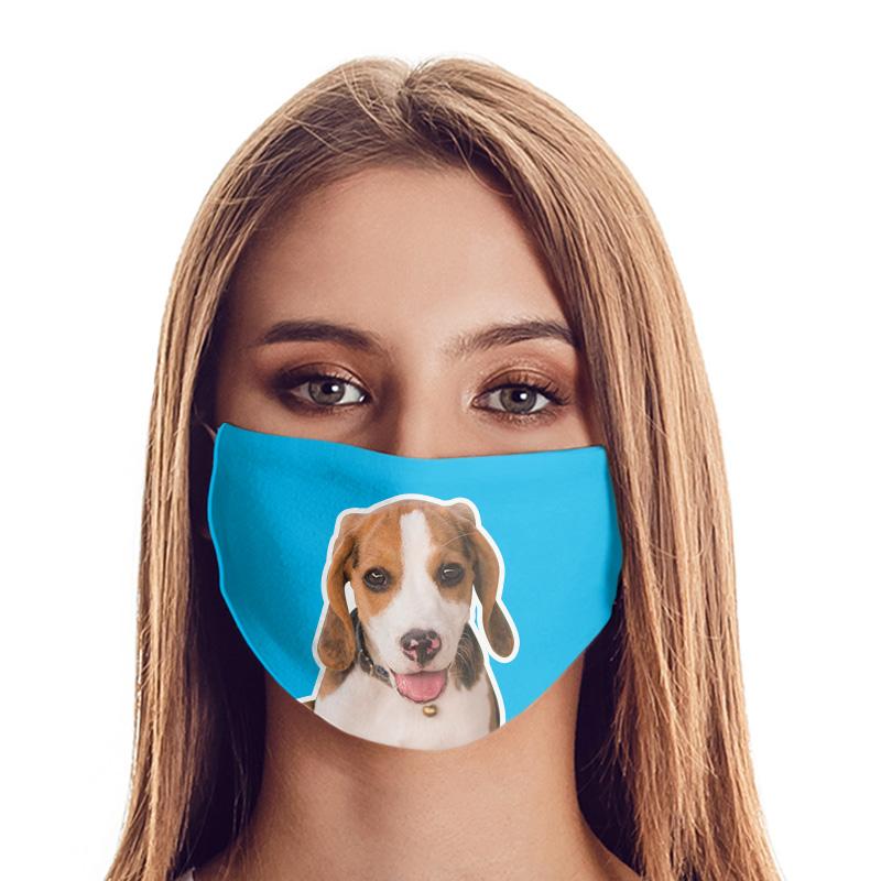 Custom Photo Face Coverings Personalized Face Mask,Print Your Pet Head Picture On Your Face Cover