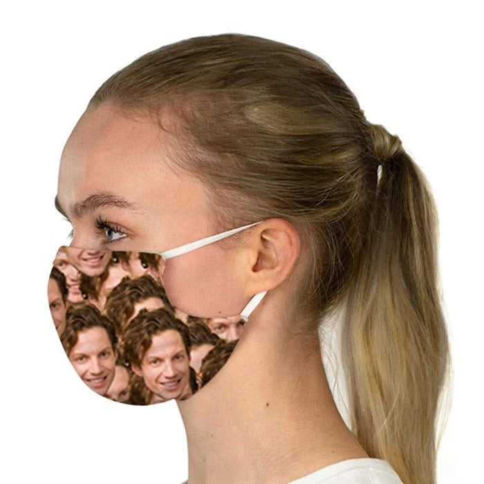 Custom Photo Face Coverings Personalized Face Mask, Print Your Multi Face Pictures On Your Face Cover