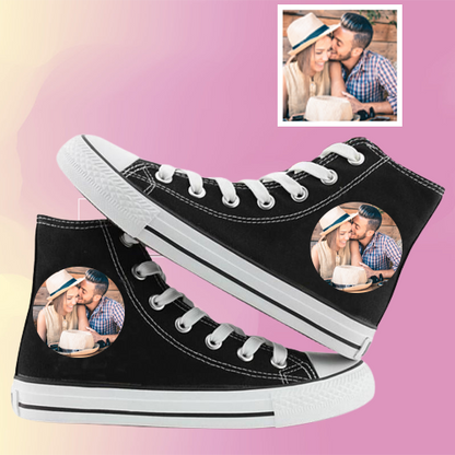 Unisex High Top Canvas Shoes: Custom Photo Essentials for All