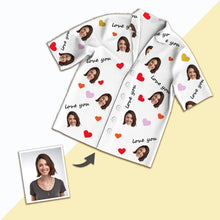 Load image into Gallery viewer, Custom Photo Short Face Pajamas, Unique Gifts Nightwear, Unisex
