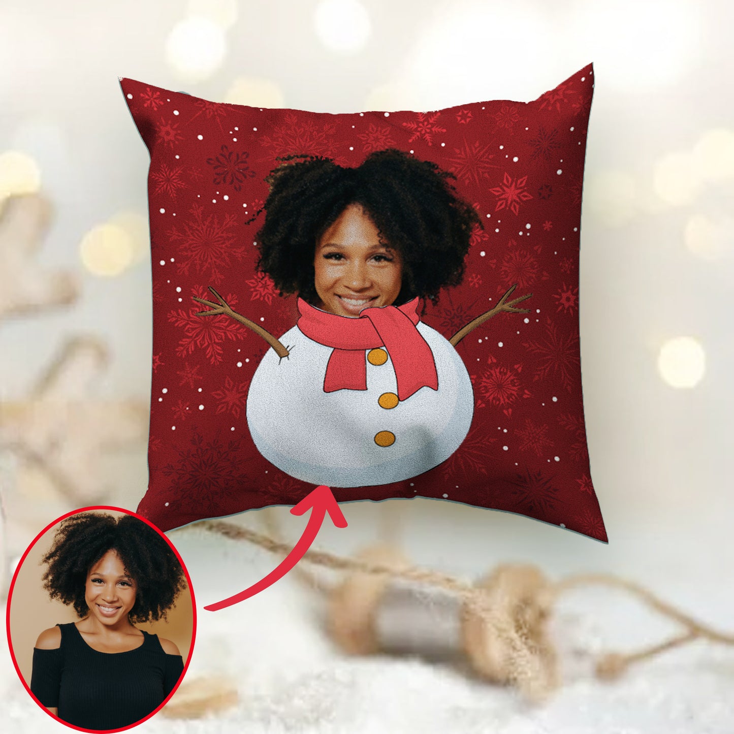 Custom Throw Pillows Christmas Gift Christmas Personalized Pillow With Photo