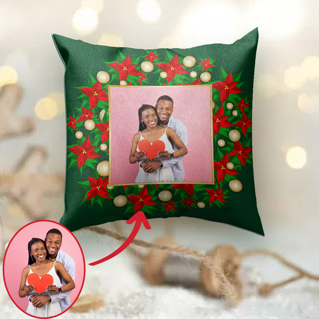 Christmas Personalized Pillow With Photo Custom Throw Pillows Christmas Gift