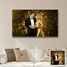 Load image into Gallery viewer, Large Custom Canvas Paintings with Photo  Canvas Art 25.6&quot;*43.3&quot;
