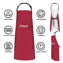 Load image into Gallery viewer, Custom Kitchen Cooking Apron with Your Name
