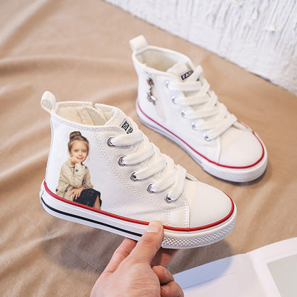 Custom Photo High Top Canvas Shoes Baby & Kids