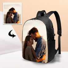 Load image into Gallery viewer, Custom Photo Backpack With USB Interface
