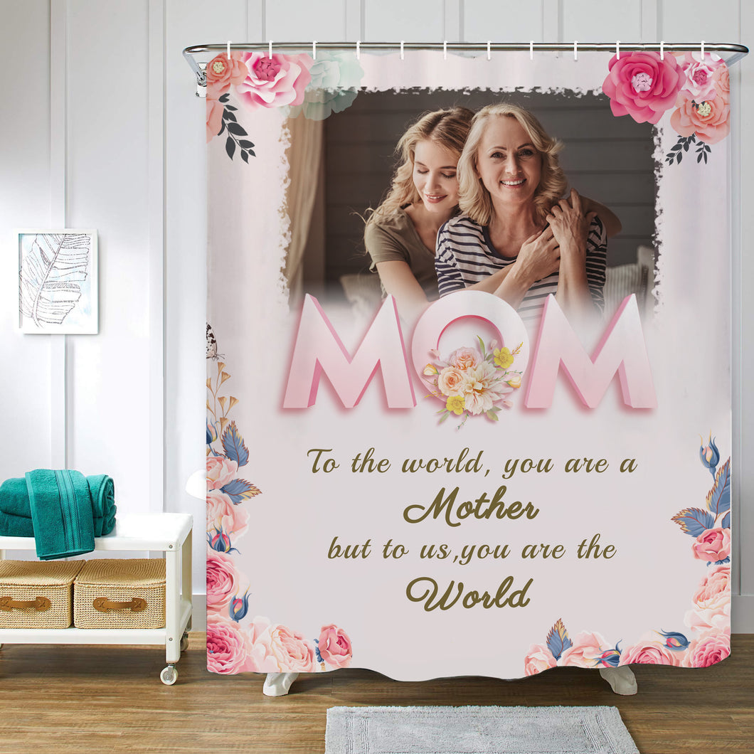 Customized Shower Curtain for Mom Best Mother's day Gift