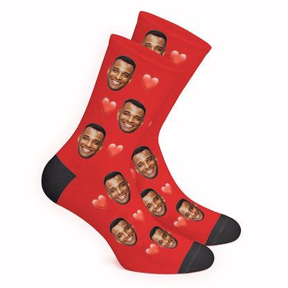 Photo Custom Heart Socks