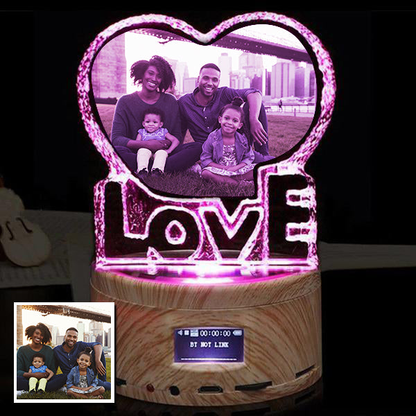 Magic Custom Photo Night Lamp, Colorful Music Lights With Love