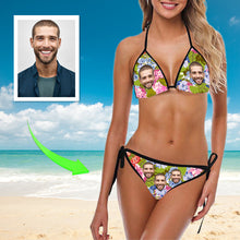 Load image into Gallery viewer, Custom Boyfriend Face Swimwear Pineapple Personalized Bikini
