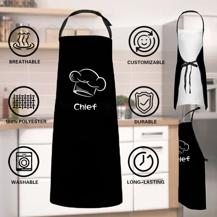 Custom Kitchen Cooking Apron Chef with Personalized Name