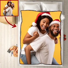 Load image into Gallery viewer, Christmas Blankets Custom Couple Photo Personalized Memorial Blankets
