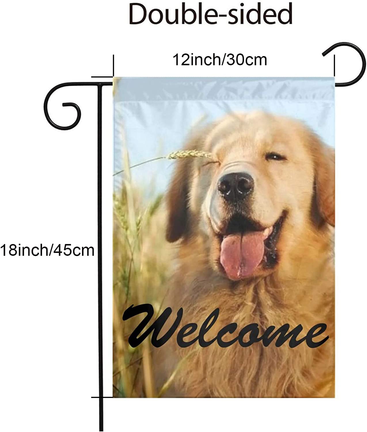 Custom Photo Personalized Outdoor Garden Flag Double Sided Printing With Text