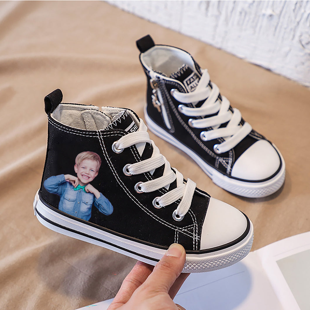 Custom Canvas Shoes, Personalize Canvas Shoes Waist High for baby, Kids