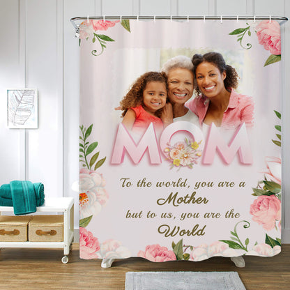 Customized Shower Curtain for Mom Best Mother's day Gift