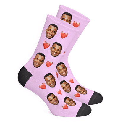 Photo Custom Heart Socks