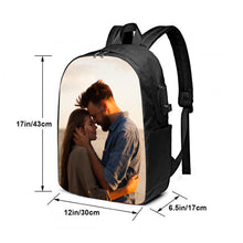 Load image into Gallery viewer, Custom Photo Backpack With USB Interface
