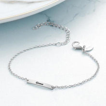 Load image into Gallery viewer, Custom Bar Engraved Bracelet
