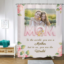 Load image into Gallery viewer, Customized Shower Curtain for Mom Best Mother&#39;s day Gift
