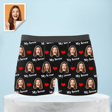 Load image into Gallery viewer, Custom Boxer with Photo and Text Mens Underwear with Face
