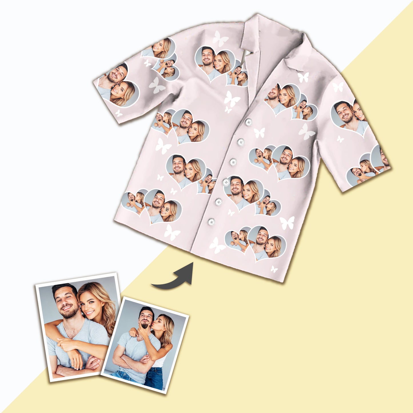 Unisex Custom Photo Pajamas - Personalized Face Nightwear, Comfortable & Stylish