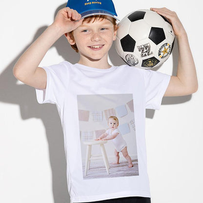 Kids’ Custom Cotton T-Shirts: Unisex, Ages 2-8, Double-Sided Photo Print