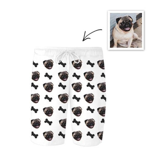 Unisex Dog Photo Pajamas - Custom Nightwear Pants, Pet Lover Gift