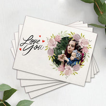 Load image into Gallery viewer, Custom Text and Photo Greeting Card Personalized Message Card
