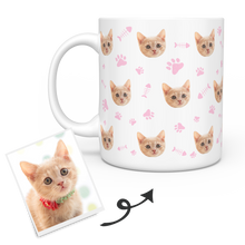 Load image into Gallery viewer, Personalized Mug With Cat Photo - Custom Cat Face Coffee Mug - faceonboxer
