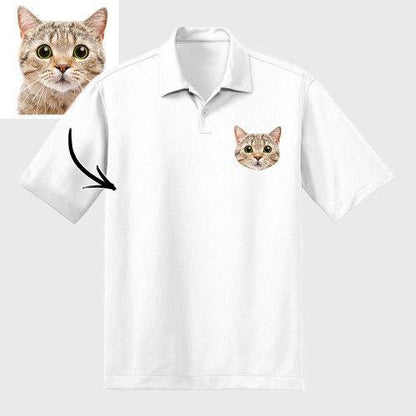 Personalized Unisex Polo Shirts, Custom Double-Sided Photo Face Design