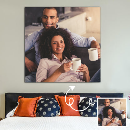 Custom Square Canvas Prints - Personalized Photo Wall Art Decor