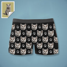 Load image into Gallery viewer, Custom Boxer with Photo Mens Underwear with Cat Face
