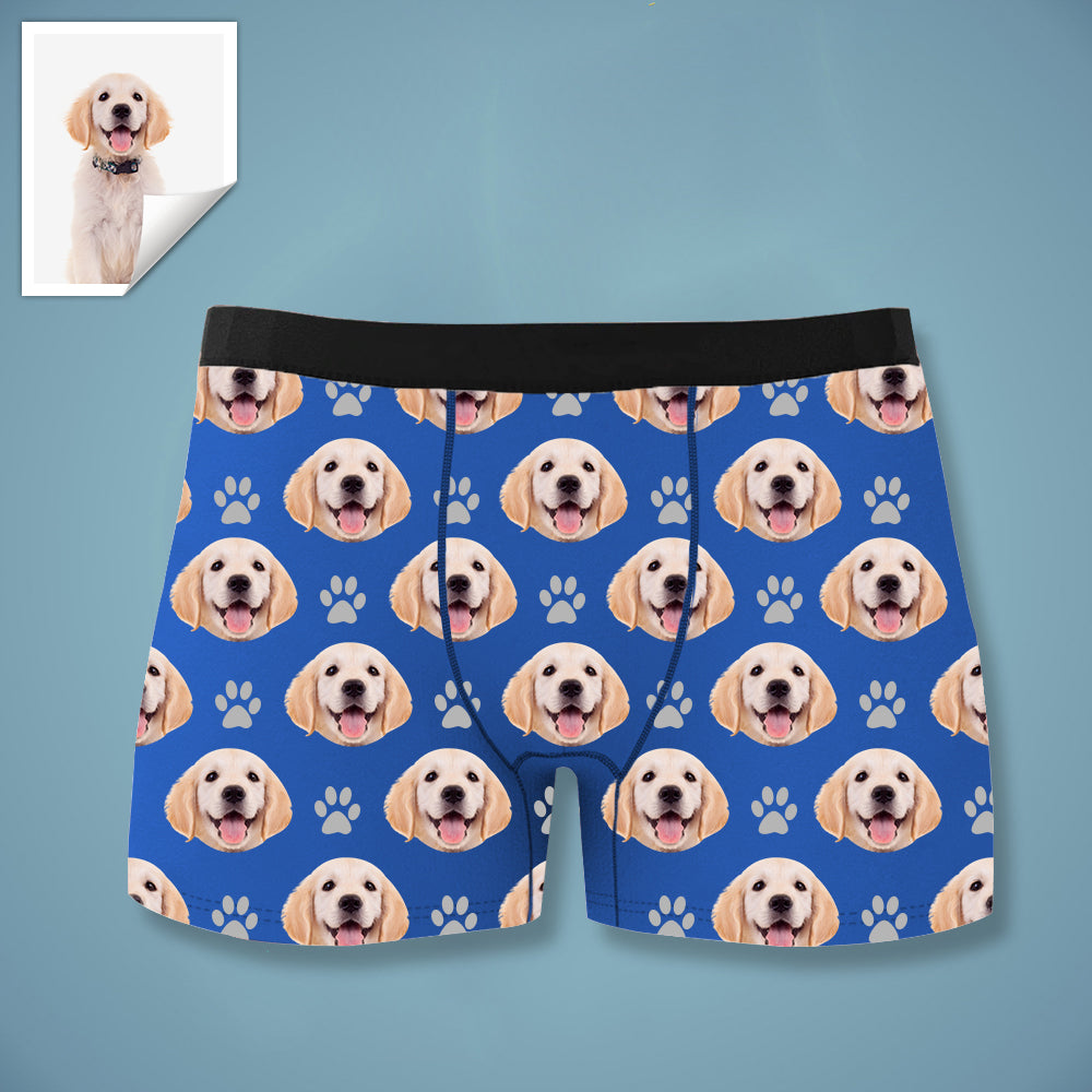 Custom Boxer with Photo Mens Underwear with Dog Face