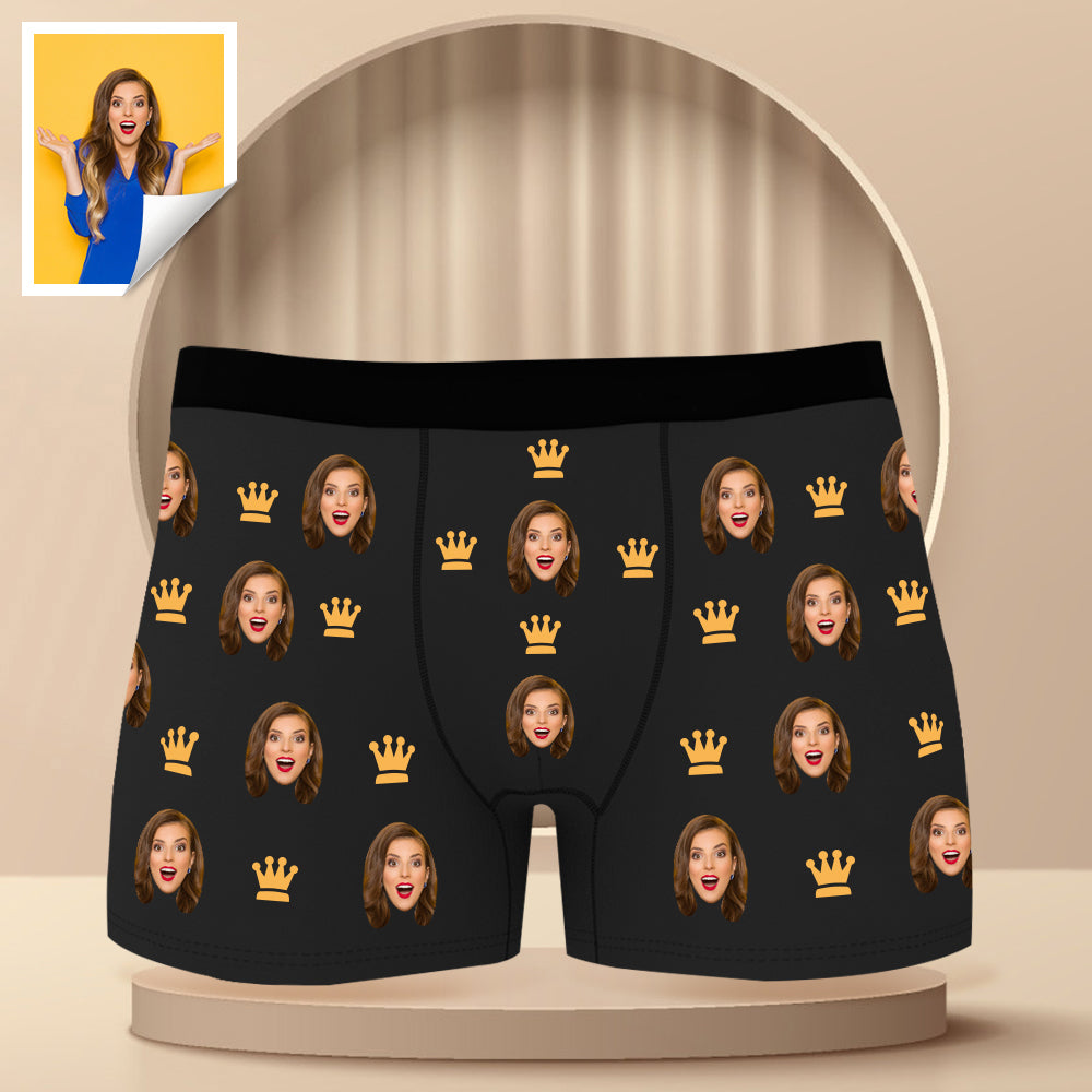 Custom Boxer with Photo Mens Underwear with Face