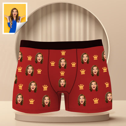 Custom Boxer with Photo Mens Underwear with Face