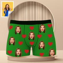 Load image into Gallery viewer, Custom Boxer with Photo Mens Underwear with Face and Heart
