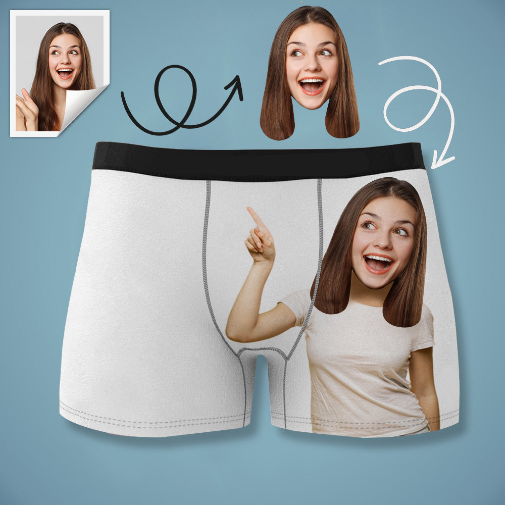 Custom Boxer with Photo Mens Underwear with Lover Face