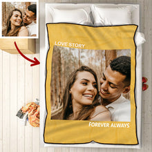 Load image into Gallery viewer, Custom Couple Photo Blankets Personalized Photo Memorial Blankets
