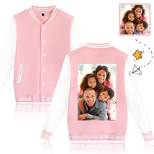 Load image into Gallery viewer, Custom Photo Baseball Jacket Sportswear Black Most Practical Gifts

