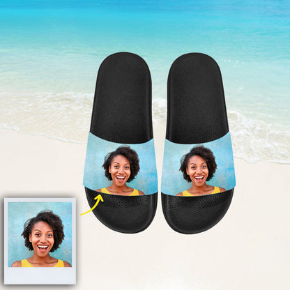 Custom Photo Face Slippers Personalized Sliders Sandals With Your Photo